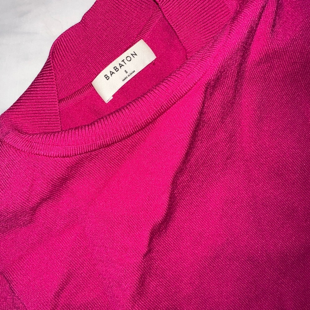 Aritizia Babaton Pink Mockneck Sweater